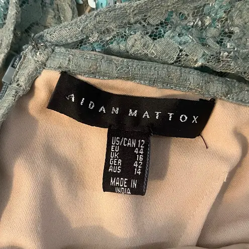 Aidan Mattox NWT Beaded Lace Sheath Mini Dress