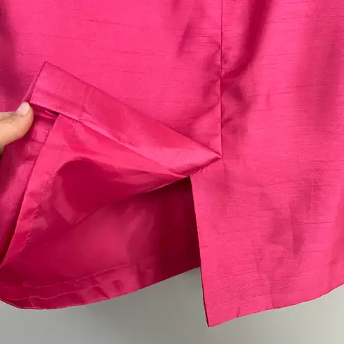 Le Suit Hot Pink Sleeveless Sheath Dress