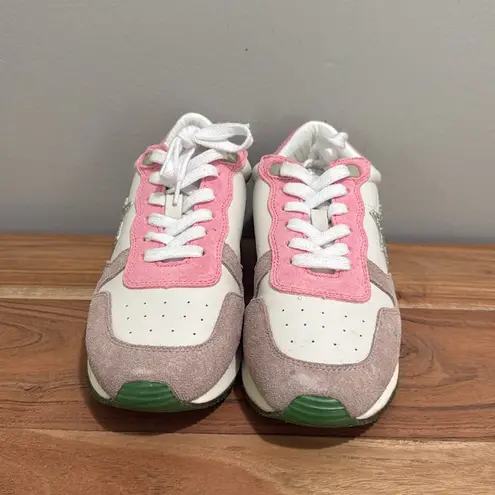 Vintage Havana Womens Rock Glitter Lace Up Athletic Sneakers Casual Shoes