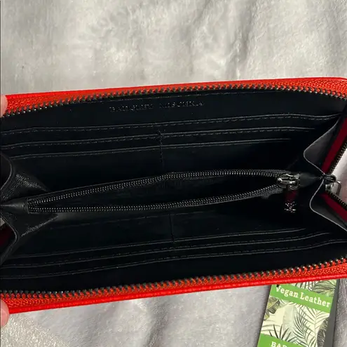 Badgley Mischka Red Vegan Leather Wallet