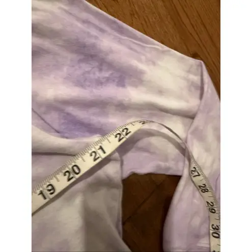 J.crew purple tie dye crewneck long sleeve top M Size M