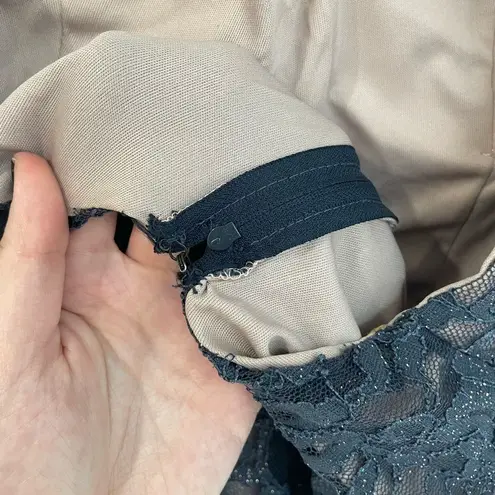 City Triangles City Triangle Dark Navy Blue Sequin Sparkle Maxi Formal Gown Women’s Size S/4