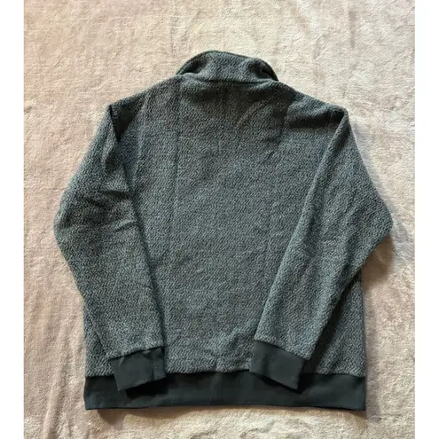 Patagonia  Men Retro Deep Pile Fleece Jacket‎ 1/4 Zip Gray Outdoors Sherpa Sz 2XL