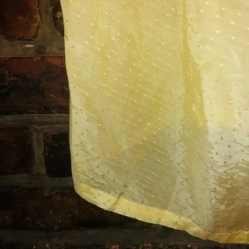 Bellerose Sheer Floral Jacquard Textured Camisole Tank Top Women's Size 0 Yellow