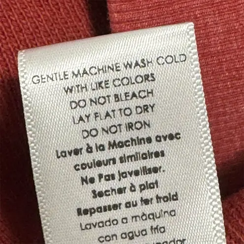 Nation Ltd Terry Cloth Cardigan Sweater M Cozy Lounge Jacket Coastal Grandma Red