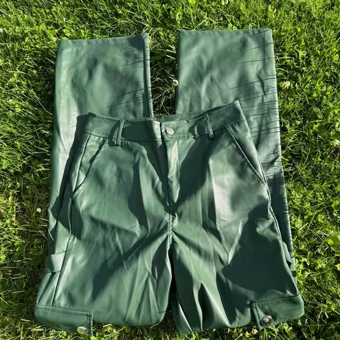 Cider FAUX LEATHER POCKET TROUSERS