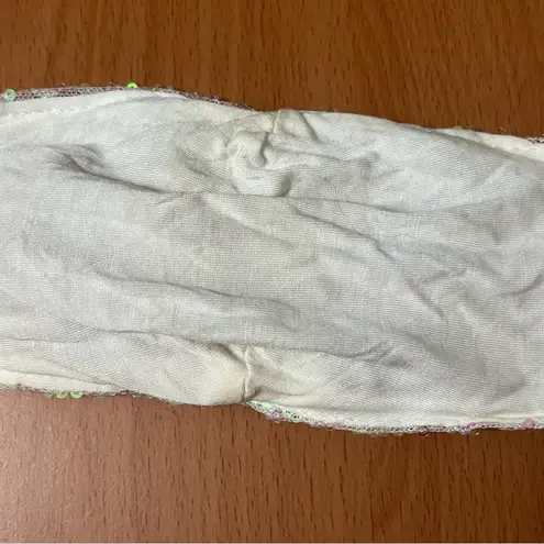 White Sequin Face Mask with Adjustable Straps