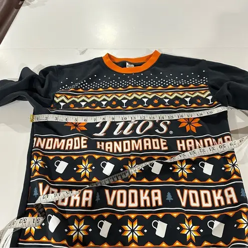 Tito’s Not That Ugly Crewneck Long Sleeve Pullover Sweater Size S Gray