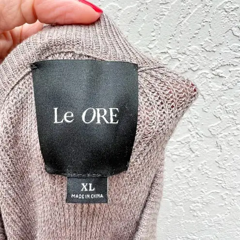 Le Ore Revolve 2 piece set: Lodi pointelle bra and Lodi pants new with tags XL Brown