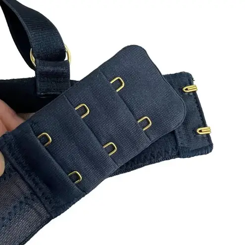 Thirdlove  Eyelash Lace Demi Bra Darkest Teal 40D