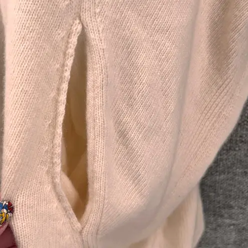 J Jill Womans Sweater Size L Cream Modern Minimalist Layering Oversized Size L