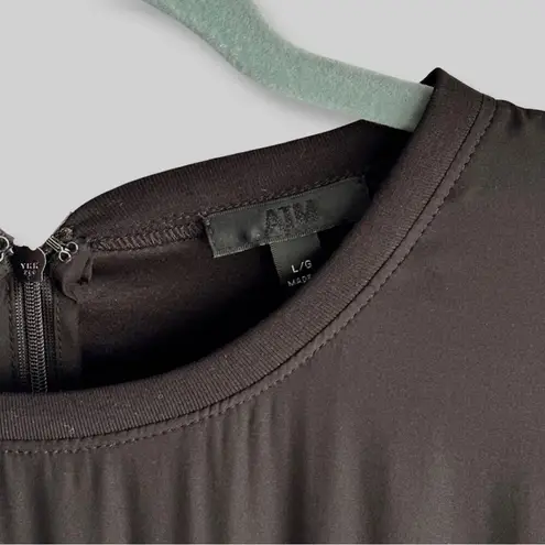 New ATM Women's Black Charmeuse Silk Jumpsuit Size L