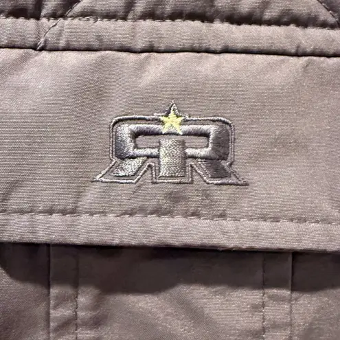 Burton RAR Womens Vest Puffer Quilted Hooded Down Filled Grey Size Medium