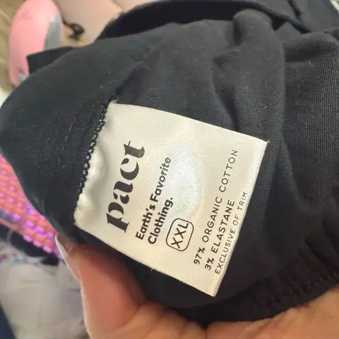 Pact Women’s XXL Organic Cotton Elastane Pants Black