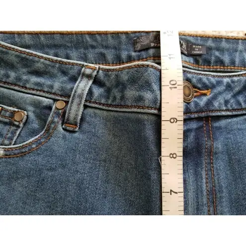 prAna Women's Sienna Hiking Jeans True Blue Stretch Denim Size 12 Reg