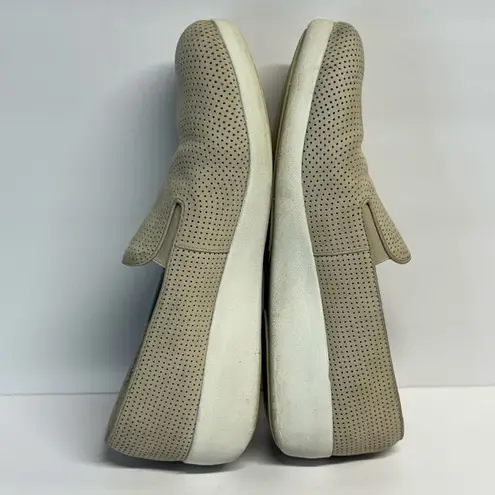 FitFlop Fit Flops Shoes Woman's 9 Tan F-Pop Skate Perforated Nubuck Leather Comfort