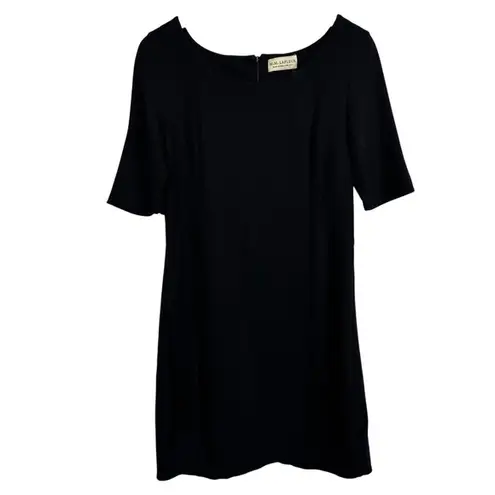 MM.LaFleur Black Fitted Mini Sheath Dress Size 12
