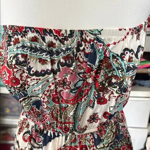 Gypsies & Moondust colorful A-line Midi Skirt 100% rayon size S