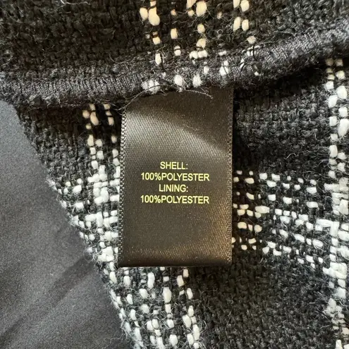 House of Harlow 1960 Tweed Crop Top Shacket Set Size Small Black