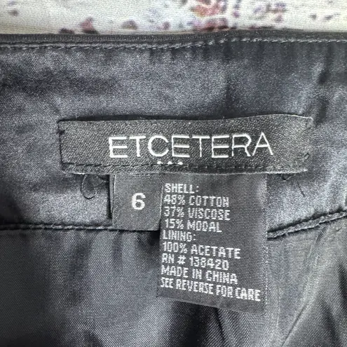 Etcetera Leopard Faux Fur Pencil Skirt Size 6 Luxe Statement Animal Print