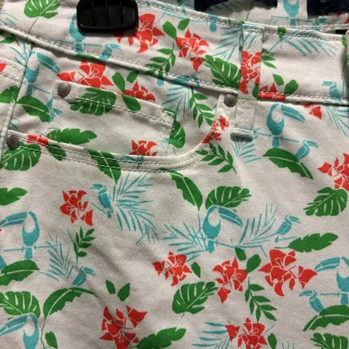 Charter Club Bristol Capri Pants Floral Print Size 6 Cotton/Spandex