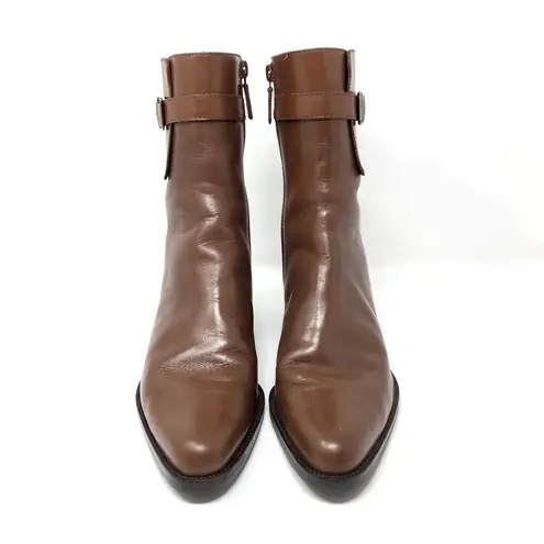 Ralph Lauren LAUREN by  brown leather booties