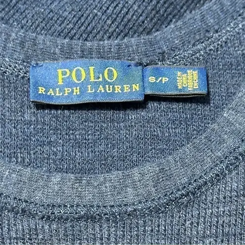 Polo Ralph Lauren S Navy Blue Cotton Ribbed Full Length Sleeveless Tank Dress