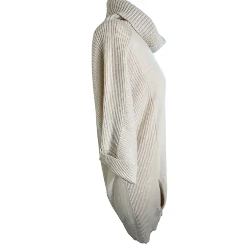 Design History Cashmere Turtleneck Sweater Dress Beige M Scandi Quiet Luxury