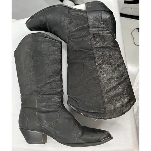 Dingo Vintage Black Womens Boots 6 Western Rodeo Boho Festival