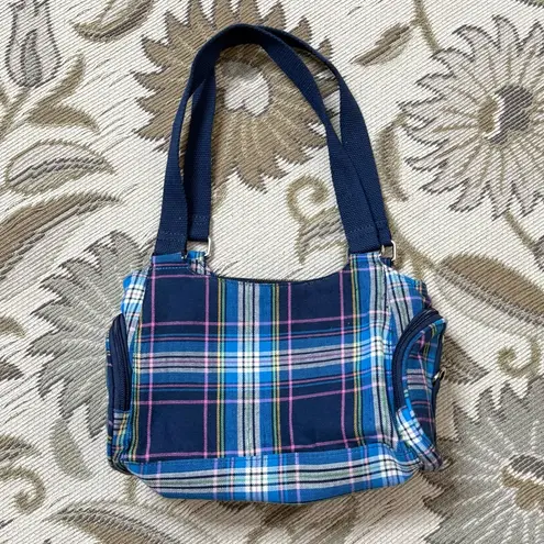 Limited Too Y2K Plaid Purse Shoulder Bag Handbag Blue Pink