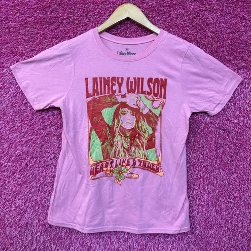 Lainey Wilson Heart Like a Truck Groovy Country Womens Top M