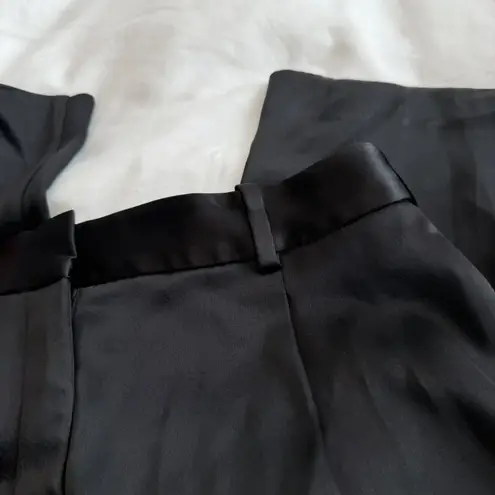 Babaton Aritzia Refined Satin Cargo Pants Black Women’s Size 4