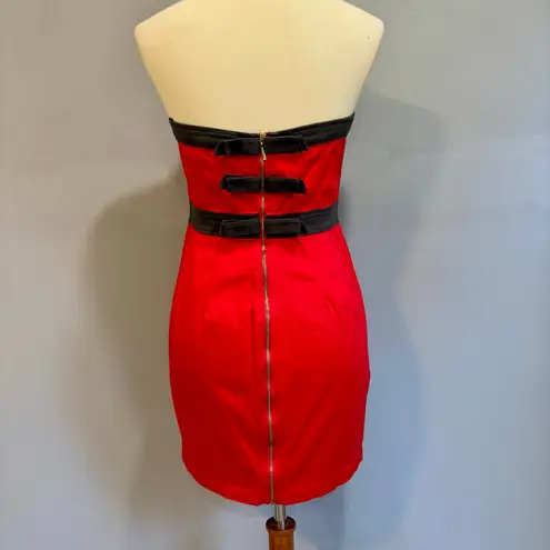 Forever 21 Y2K  Christmas red and black holiday party mini dress, size M