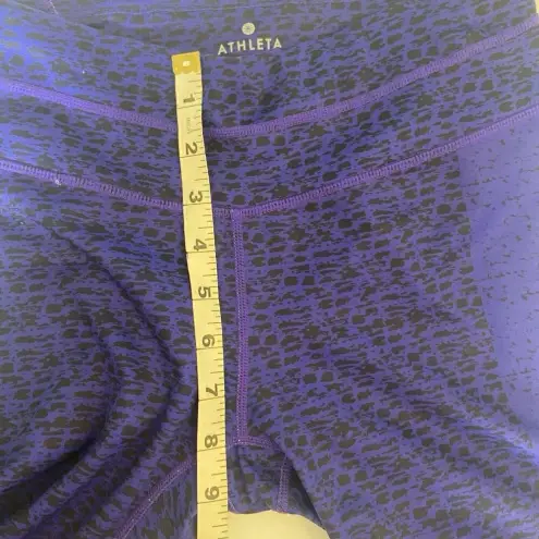 Athleta  Women's Mid Rise Asym Camo Sonar 7/8 Tight 591395 Purple ($98) Size S‎