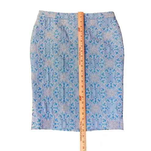 Moda Vintage International Skirt Womens 8 Used Blue Silver