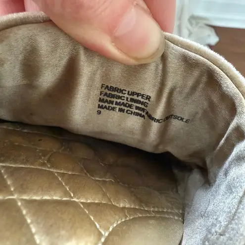 Birdies The Songbird Nude Blush Velvet Mules Crystal Embellishments 9