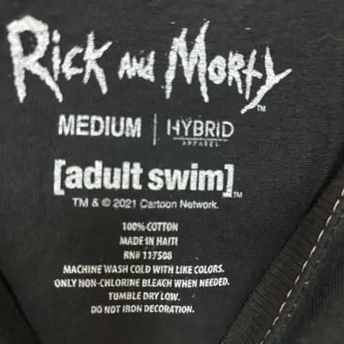 Rick and Morty Zapping Morty bleach dye T-shirt size medium