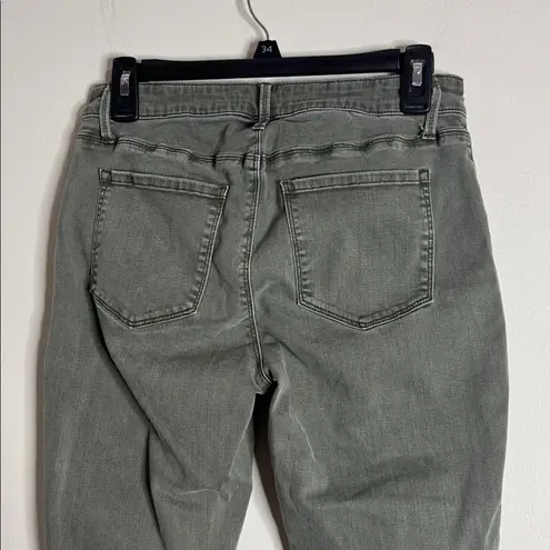 Pistola Hannah Cargo Khaki/Green Denim Zip Pocket Skinny Jeans Pants size 29