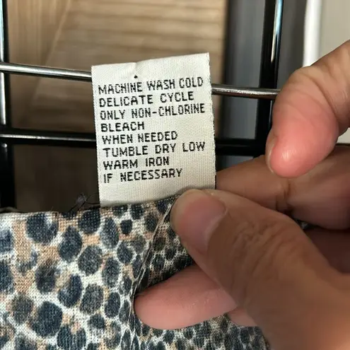 Requirements Vintage Womens Skirt Medium Snakeskin Elastic Lined Midi Workwear