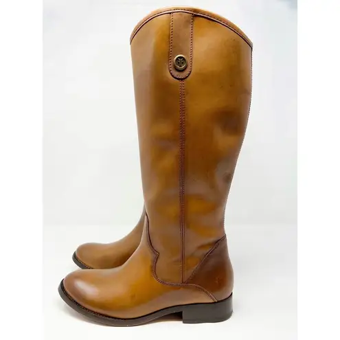 Frye NWOB  Marissa Medallion Inside Zip Cognac Brown Tall Riding Boot US 6