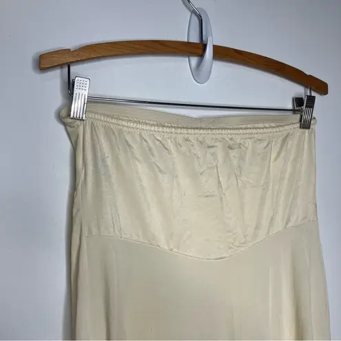 Vintage wonder maid strapless slip gown no cling USA union made size 36 White