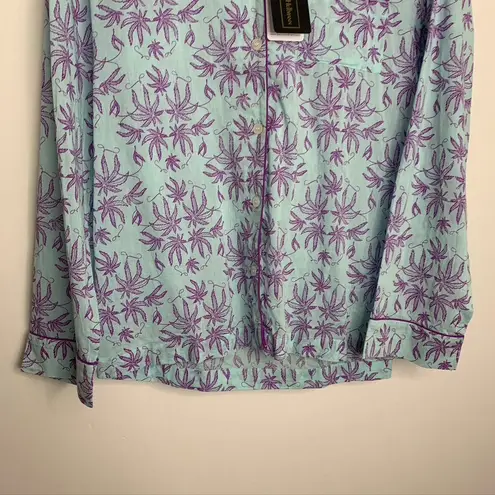 Dawson & Hellmann Pot Toile Pijamas Blue Lavender Womens XS Purple