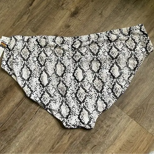 Time And Tru Snake Print Mid Rise Bikini Bottoms Women 's Plus Size 3X