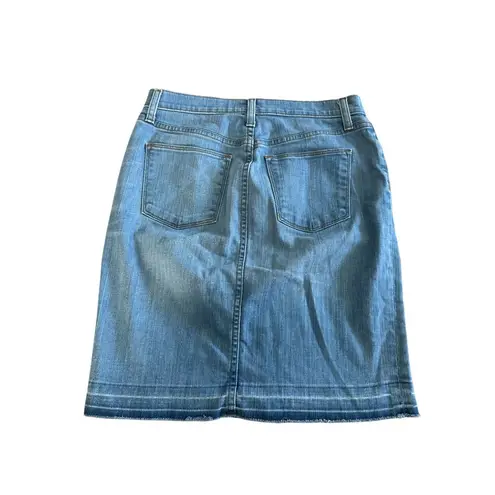 J CREW Womens Light Wash Denim Skirt Size 27 Blue