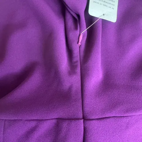 Alexia Admor NWT Draped One-Shoulder Jumpsuit Unitard Size Medium Plumtastic - Image 15