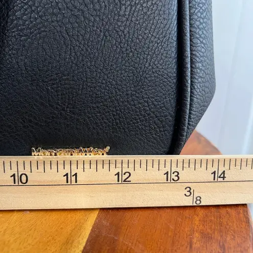 Montana West black barrel crossbody vegan leather bag