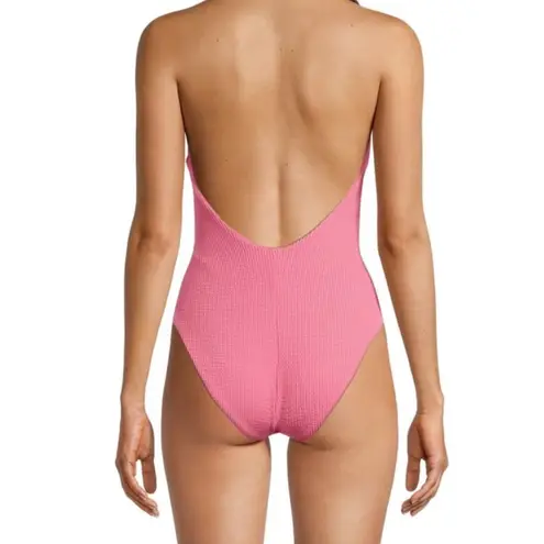 Veronica Beard Salis Halter One Piece Swimsuit
