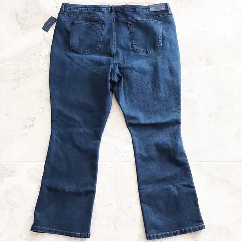 Bandolino Mandie Bootcut Laurel Blue Jeans Luxe 360 flex Denim Plus Size 24W NWT