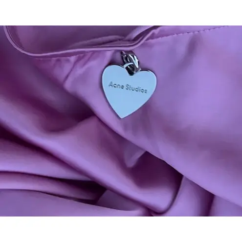 Acne Studios Women’s Size EU 40 US 8 Dumika Draped Satin Mini Dress Gala Party