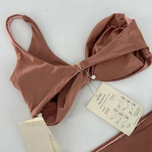 NWT Baobab Womens Brown Sugar Ola Top & Bottom Set Large Brown